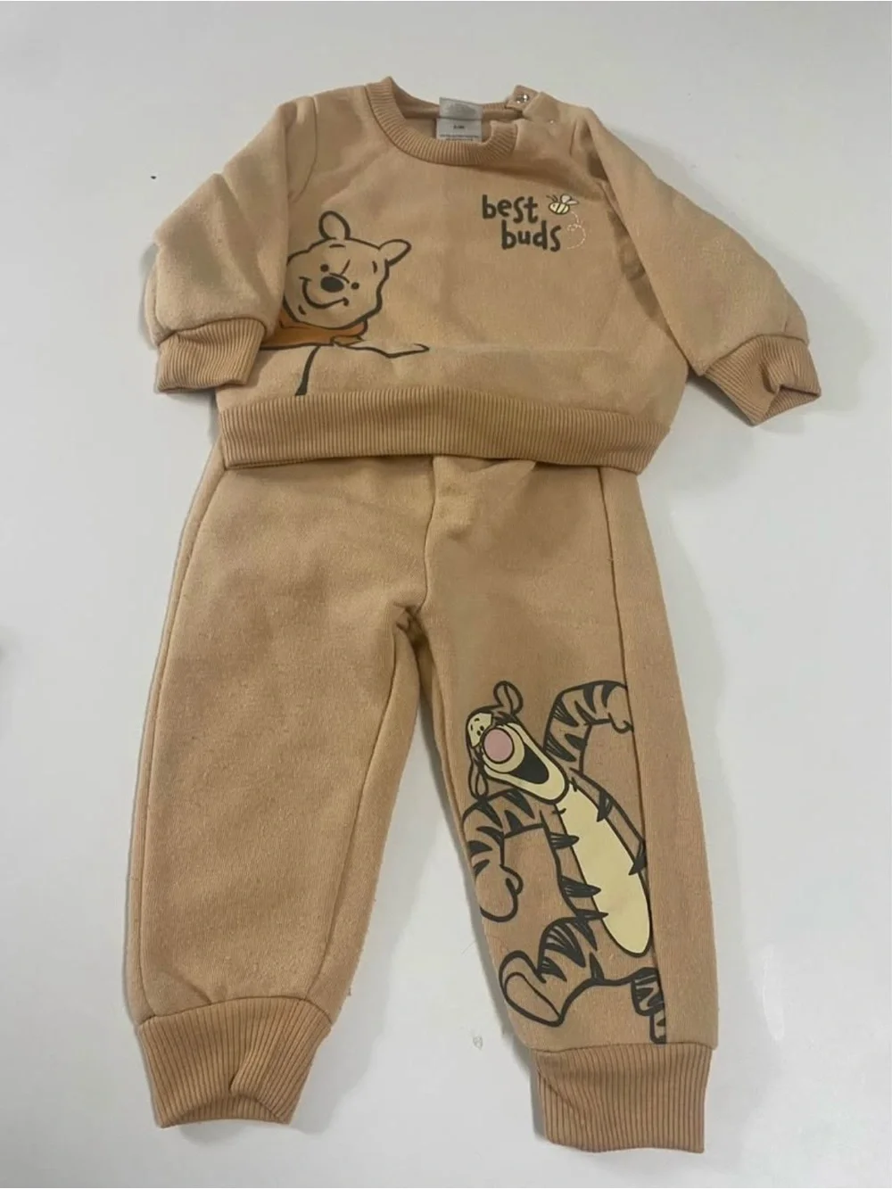 Disney Boys' Mickey & Tigger Jogger Pants - Gray and Tan